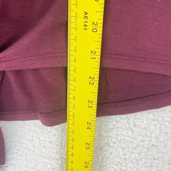 Skonhet Women's‎ Burgundy Long Sleeve Tie Front Embellished Shirt Size Large - Picture 7 of 8